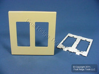 Leviton Ivory Decora Plus SCREWLESS 2-Gang Wallplate Cover GFCI GFI Cover 80309-I