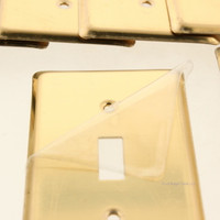 Creative Accents 1-Gang Solid Brass Toggle Switch Cover Wallplate 15041