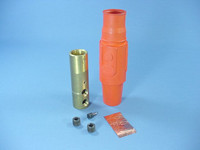 Leviton Orange ECT 17 Series Female Cam Plug Double Set Screw 690A 600V 17D24-O