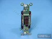 Cooper Brown COMMERCIAL Single Pole ON/OFF Toggle Light Switch 20A Bulk CS120B