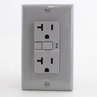 Eaton TRSGF20GY Electrical Receptacle Outlet Duplex Grounding