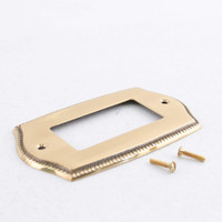 Creative Accents- Engraved Rope BRASS 1G Decora Wallplate