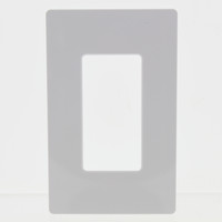 New Lutron White Screwless Designer 1-Gang Wallplate GFCI Gloss Finish CW-1-WH