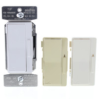 Cooper White Incandescent 3-Way Single Pole Decorator Dimmer 120V 300W DAL06P-C2