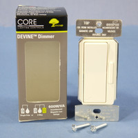Cooper Almond Single-Pole & Multi-Way Decorator Slide Dimmer 600W 120V DI06P-A