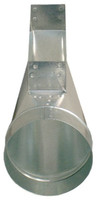 Snappy P17C-426 4 x 12 x 6 inch Center Galvanized Steel End Boot 30 ga
