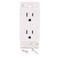 Crestron HZA-PWR-15A-A Almond Receptacle Tamper Resistant Duplex 15A 125V Outlet
