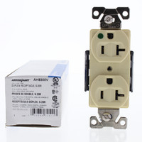Eaton Ivory HOSPITAL GRADE Duplex Receptacle Outlet NEMA 5-20R 20A 125V AH8300V