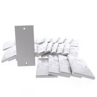 25 Hubbell HBLBL300SGY Gray Screw-In Modular Blank Wall Plates for Multi-Connect
