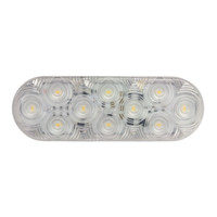 Peterson 820KC-10 Lumenx Clear Oval LED Back-Up Light AMP Grommet Mount Kit