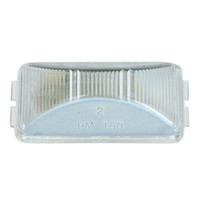 Peterson V203C Clear Rectangular LED License Light 2.48" x 1.2" 12 Volts