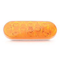 Peterson 821A10 Amber LED Oval Turn Signal Grommet Mount Kit Front & Rear