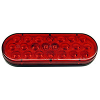 Peterson 420SR-1 Red Oval LED Strobe Light 6.50" x 2.25"