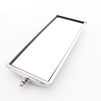 Peterson 617X Stainless Steel 6-1/2" x 16" Pillow-Back Convex Wide Angle Mirror