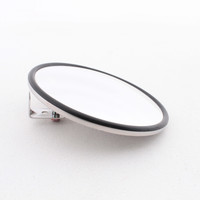 Peterson 608XO Round 8" Clamp On Convex Mirror Bright Stainless Steel Exterior