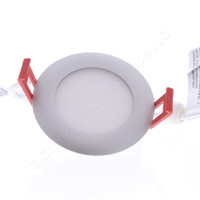 Lithonia Wafer 3" LED Recessed Downlight 2700K Brushed Nickel 120V 60Hz 9.6W