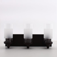 Maxim Lighting DVP9043ORB-OP Essex 7.5" 3 Light Vanity Oil Rubbed Bronze Half Opal