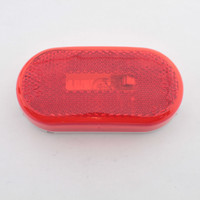 Grote 46712 Red Single-Bulb Oval Clearance Marker Lamp 2"x4" Built-In Reflector