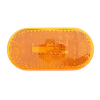 Grote 46713 Yellow 1-Bulb Oval Clearance Marker Lamp 2" x 4" Built-In Reflector