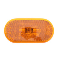 Grote 45933 Yellow Oval Pigtail-Type Clearance Lamp Built-In Class "A" Reflector