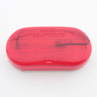 Grote 46702 Red Single-Bulb Oval Clearance Marker Lamp 2" x 4" Snap-on Lens #193