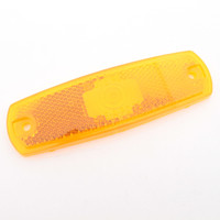 Grote 90073 Amber 4" x 1-15/16" Clearance Side Marker Lens w/ Built-In Reflector