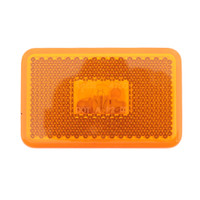 Grote 45233 Yellow Amber Clearance Marker Lamp w/ Built-In Reflector 2" x 3-1/8"