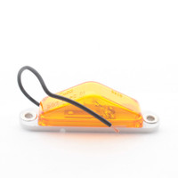 Grote 45513 Yellow Amber Clearance Marker Lamp w/ Snap-On Peak Lens use #194 Bulb