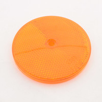 Grote 40153 Yellow Amber 3-1/2" Round Sealed Center-Mount Reflector