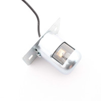 Grote 60151 Clear Economy LED Courtesy License Plate Lamp w/Silver Steel Housing