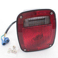 Grote 52812 Red LH Stop Tail Turn Light 3-Stud w/ Side Marker Molded Pigtail