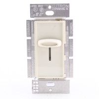 Lutron Skylark Light Almond Single Pole Slide Dimmer Switch 600W Incandescent S-600-LA