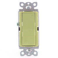 Lutron Kiwi Satin Finish Claro Single Pole On/Off Rocker Switch 15A SC-1PS-KW