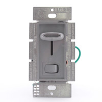 Lutron Skylark Gray Single Pole Slide Dimmer Switch On/Off Preset 600W S-600P-GR