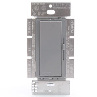 Lutron Gray 3-Way Incandescent Slide Dimmer Rocker Switch 120V 600W DV-603P-GR