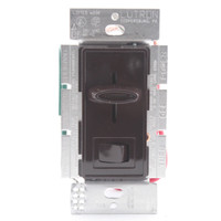 Lutron Skylark Brown 3-Way Slide Dimmer Switch ON/OFF Preset 1000W Incandescent 8.3A S-103P-BR