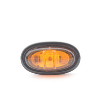 Grote 45303 Amber 1.93" Sleek Oval Hardshell LED Clearance Marker Light Lamp