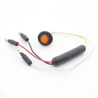 Grote 49363 Amber 1" Round Dual Intensity LED Clearance Marker Lamp Light P2 PC