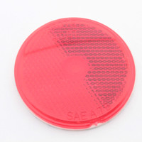 Grote 40072 Red 2-1/2" Round Stick On Reflector