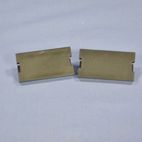 2 Leviton Black 1-Unit MOS Blank Filler Wallplate Insert Cover Modules 41291-1BE