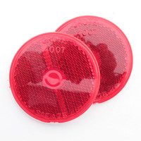 Grote 400725 Red 2-1/2" Round Stick-On Reflector Pair Pack