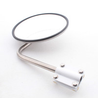 Grote 28493 Round 10.5" Convex Cross-Over Door Mirror Stainless Steel