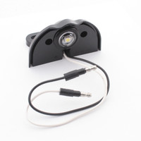 Grote 60341 White w/ Black Housing License Light 1-Diode LED 3.5" Low-Profile