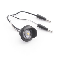 Grote 60721 Clear 1-Piece Round 1.125" LED License Light with Hooded Grommet