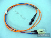 1M Leviton Fiber Optic Multi-Mode Duplex Patch Cable Cord MT-RJ DX-SC 498MC-M01