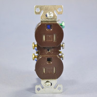 Cooper Brown TAMPER RESISTANT Duplex Receptacle Outlet NEMA 5-15R 15A 125V Bulk TR270B