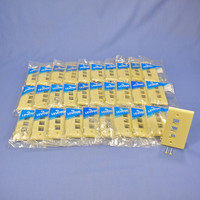 30 Leviton Ivory Quickport End 3-Port Sectional Plastic Wallplate Covers 40813-I