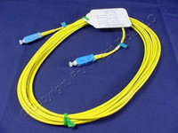 5M Leviton Fiber Optic Single-Mode Simplex Patch Cable Cord SM SC UPC UPSSC-S05
