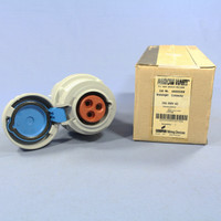 Cooper Arrow Hart Gray Pin Sleeve Watertight Connector IEC 309 20A 250V AH320C6W