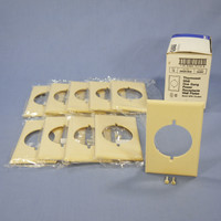 10 Eagle Ivory 1-Gang Range Outlet Standard Cover Welder Dryer 2.156" Receptacle Wallplates 2068V